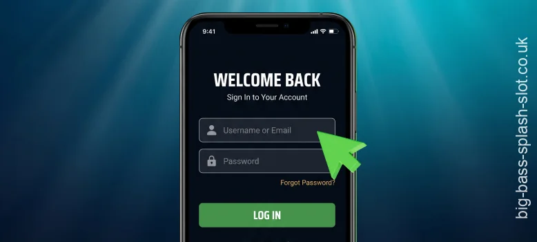 Access Big Bass Splash by entering your login credentials, after which you can play for real money